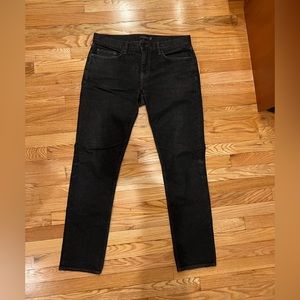 Banana Republic Mens Traveler Jeans Black 35X34 Slim Fit